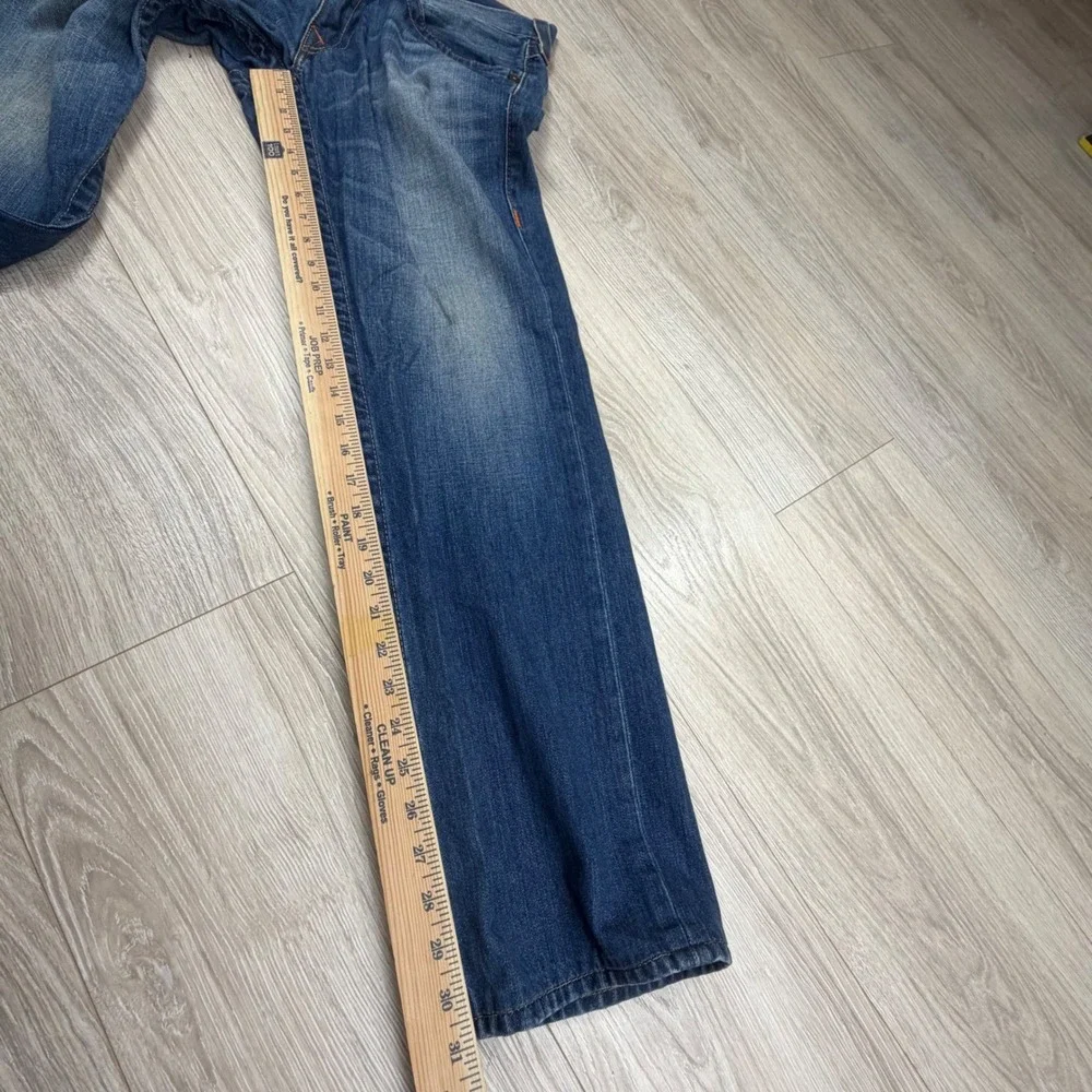 True Religion Straight Leg Jeans Mens 31 Blue Denim MR2859E84 Made in USA